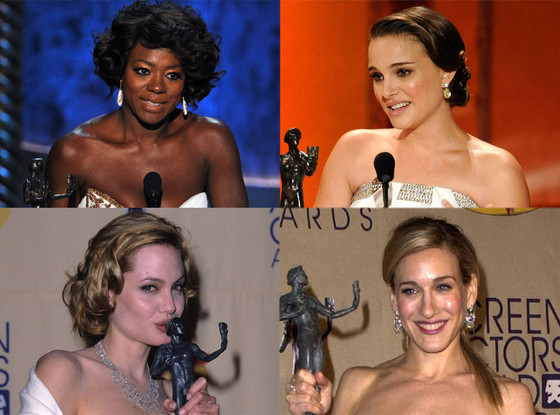 Viola Davis, Natalie Portman, Sarah Jessica Parker, Angelina Jolie, SAG Awards Viola Davis, Natalie Portman, Sarah Jessica Parker, Angelina Jolie, SAG Awards